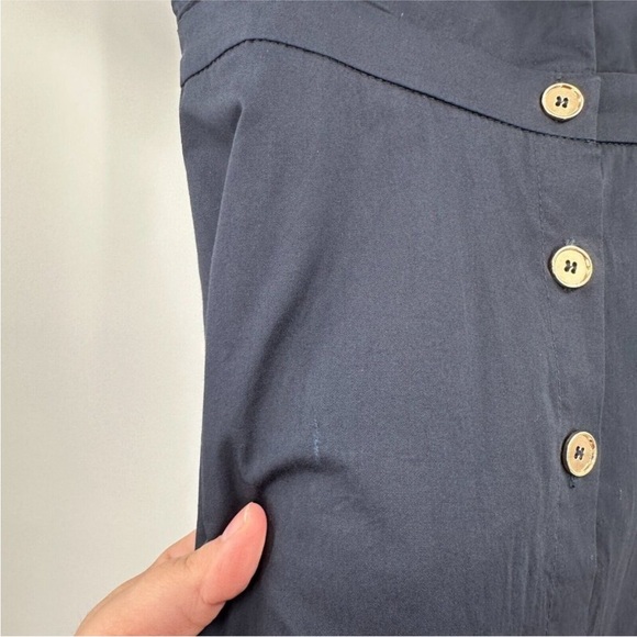 Tuckernuck Navy Blue Kate Maxi Dress sz S Women's Button Front Fit & Flare NEW* - Picture 4 of 8